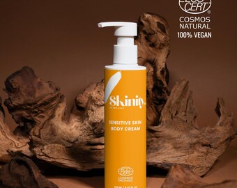 Organic Aloe Vera Body Cream, Vegan Shea Butter Moisturizer, Jasmine & Linden Hydrating Skincare