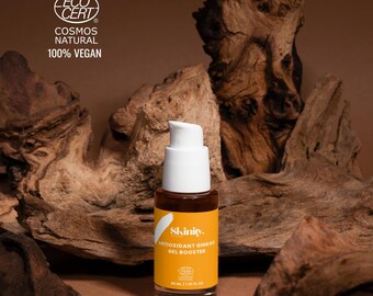 Vegan Ginkgo Antioxidant Gel Booster, Anti-Pollution Skin Shield, Vegan Skincare