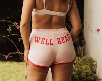 Well Read Short Shorts, Bookish Activewear, Reader Pride, Gift for Book Lovers