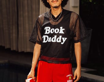 Book Daddy Mesh Shirt, Reader Pride, Bookish Gift