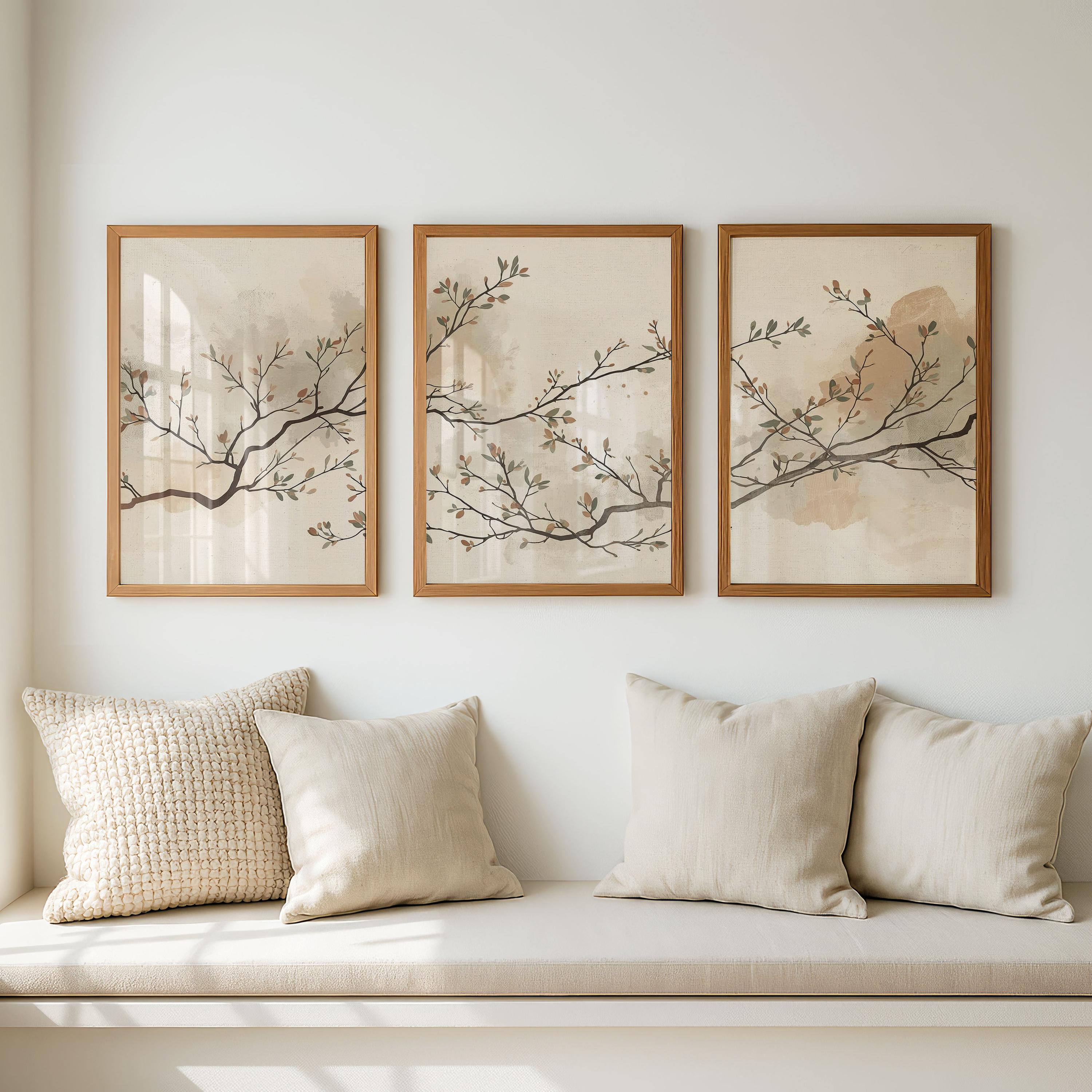 Japanese 3 Piece Triptych - Etsy