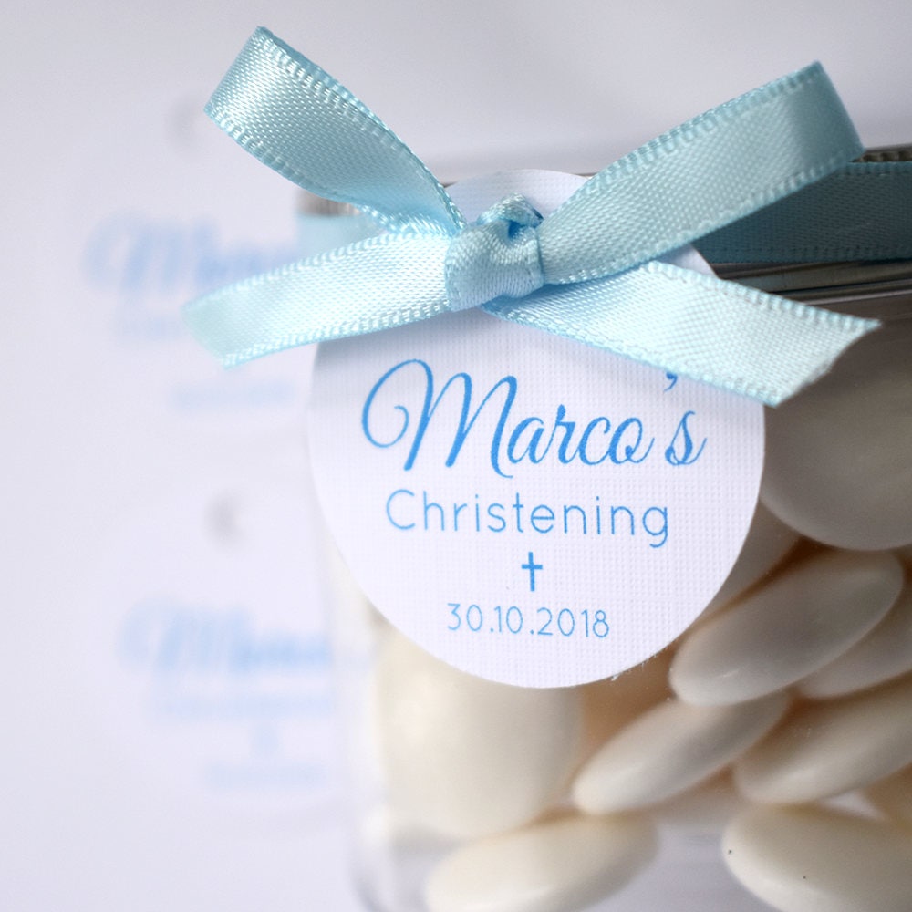 Christening Bomboniere tags Baptism bomboniere Customised Etsy