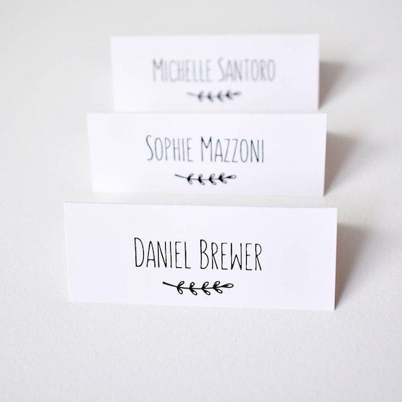 Place Cards For Wedding Personalised Wedding Table Name Tags Etsy