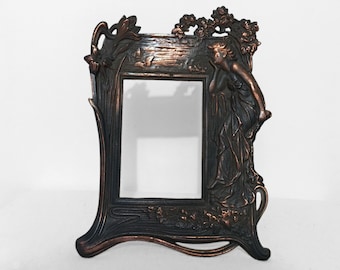 Iron Art NOUVEAU Picture Frame for Table Top, 4x6 Inches