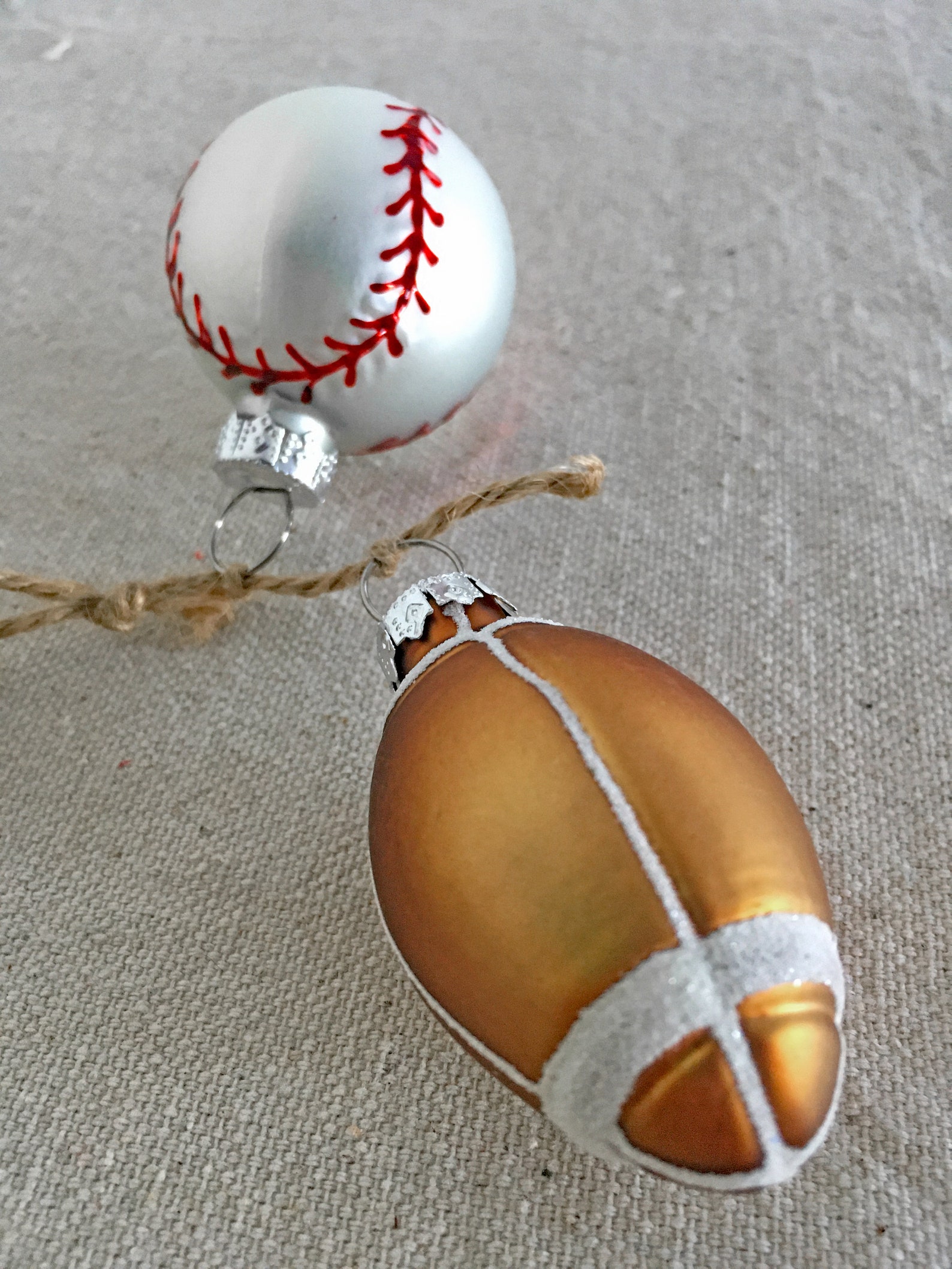 SPORTS Themed Christmas Ornaments Set of 4 Etsy