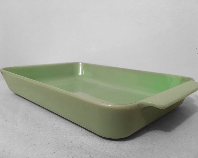 JADEITE Baking Dish Fire King Rectangular Glass Casserole Etsy