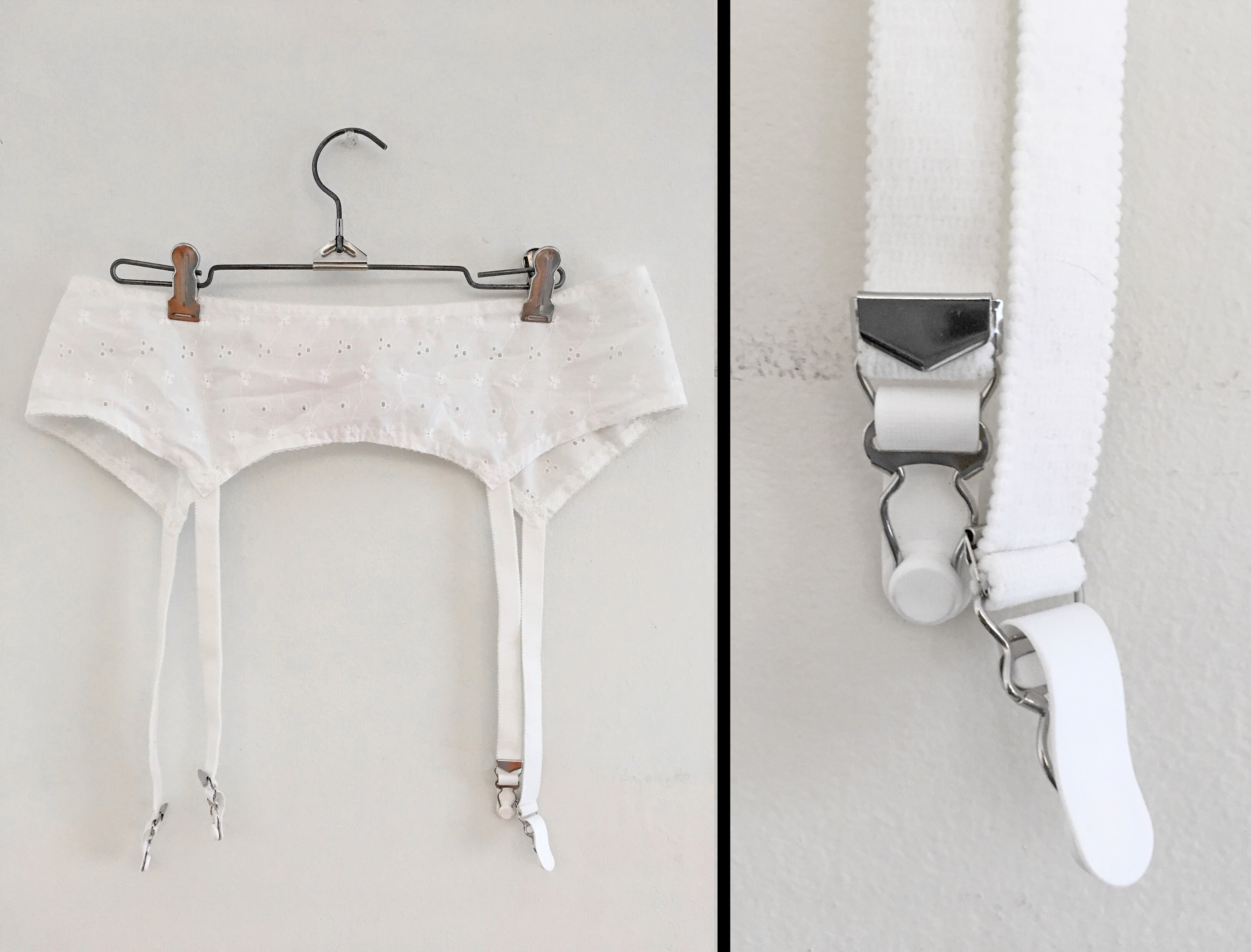 CROWNETTE Garter Belt Clearance 60s Size 32 White Eyelet Lace - Etsy  Singapore