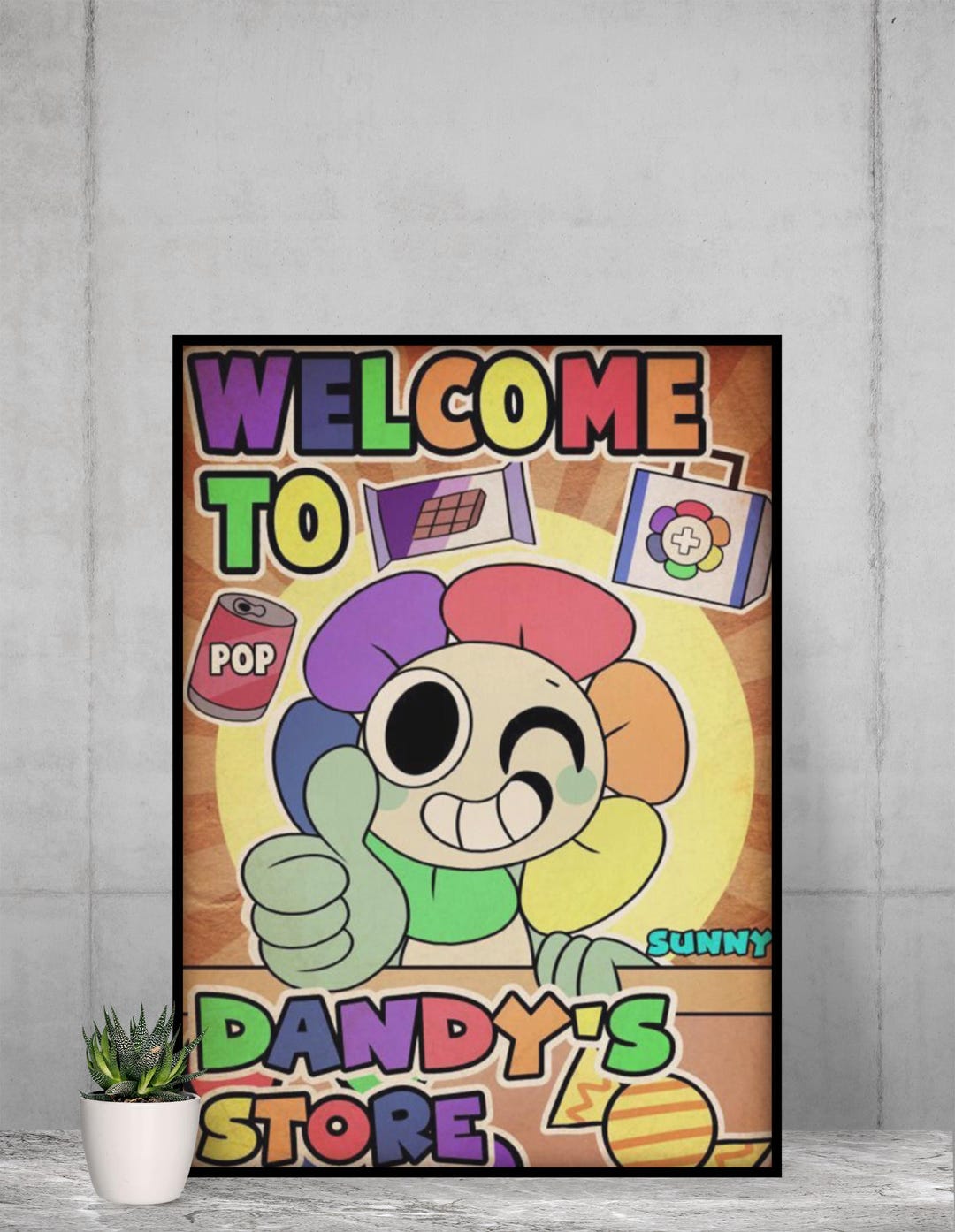 Dandys World Poster | Roblox Game Wall Art | Cute Cartoon Adventure ...