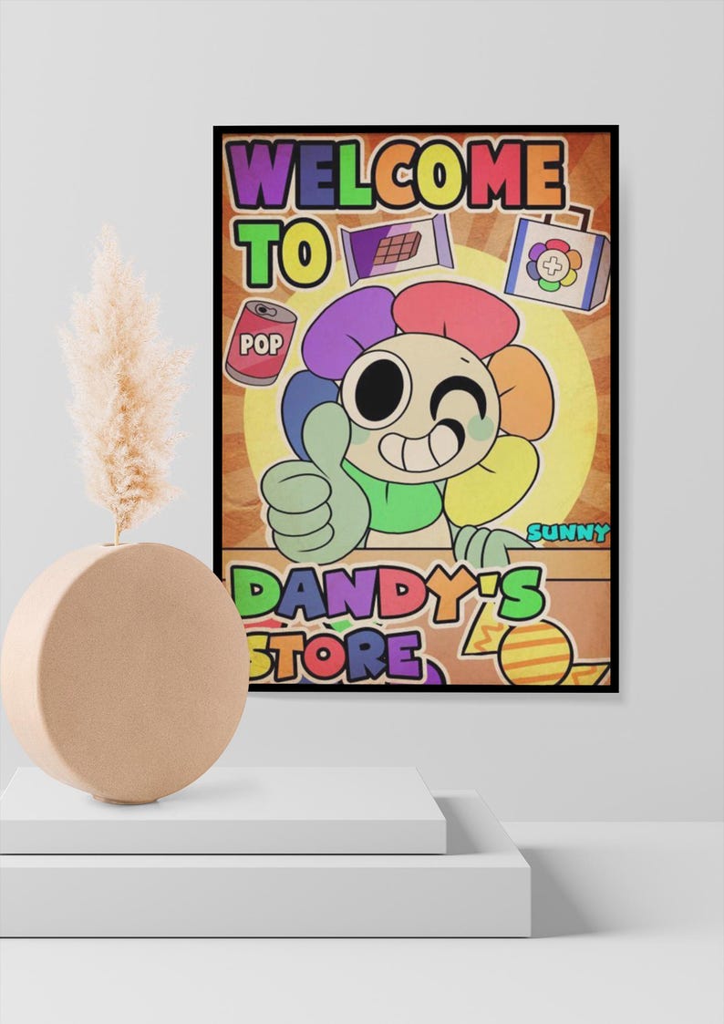 Dandys World Poster | Roblox Game Wall Art | Cute Cartoon Adventure ...