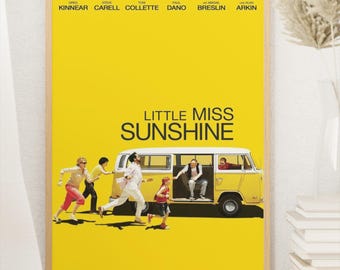 Fräulein Sunshine Poster | Indie Film Wand Kunst Druck | Retro Road Trip Kino Ästhetisches Dekor | Klassisch Film Geschenk für Fans Schlafzimmer