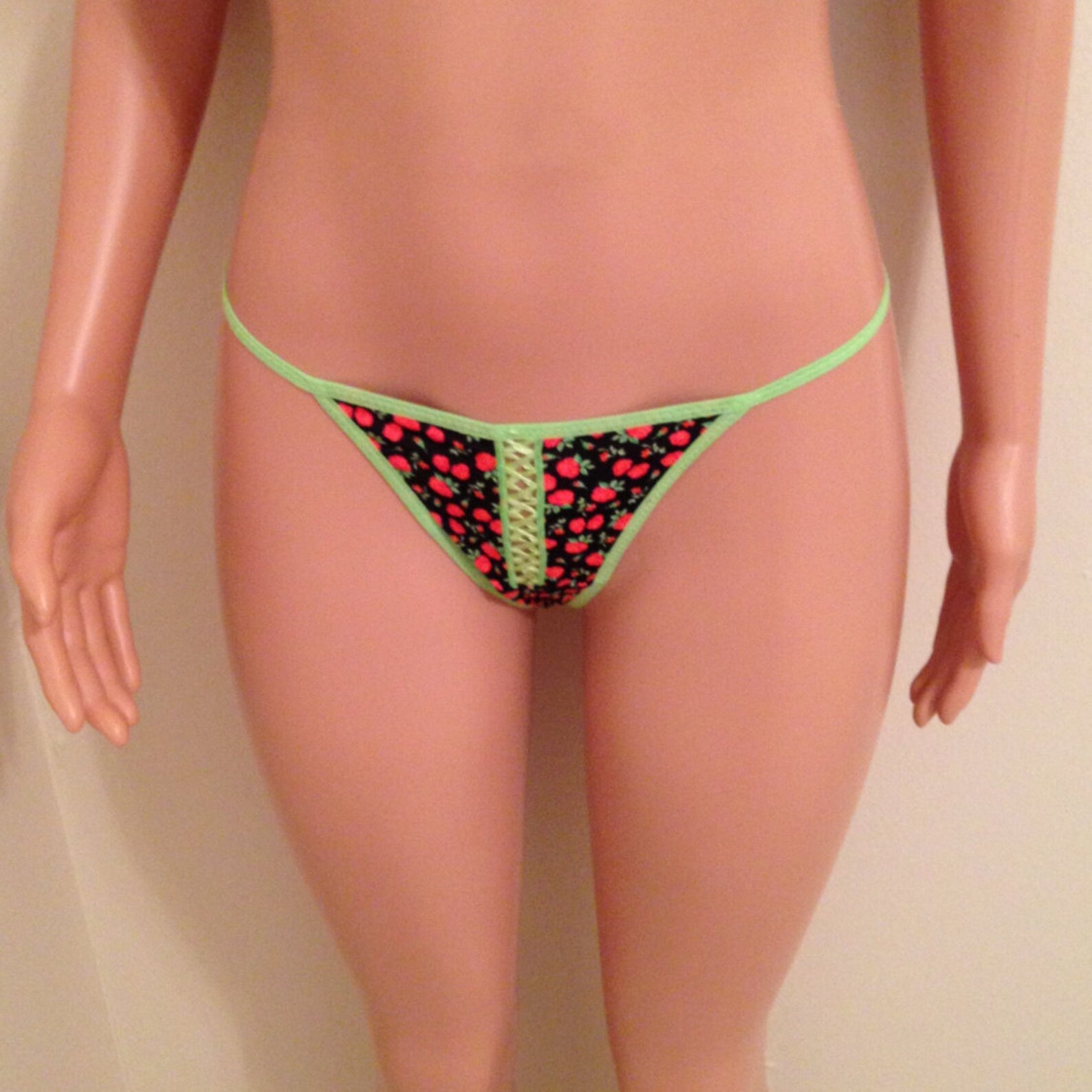 Everyday Casual Rose Pattern Thong Pantieswomen Size Med Etsy