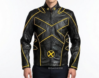 Chaqueta de cuero de Wolverine para X-Men 3 / Chaqueta de motociclista para cosplay de X-Men: La Última Batalla