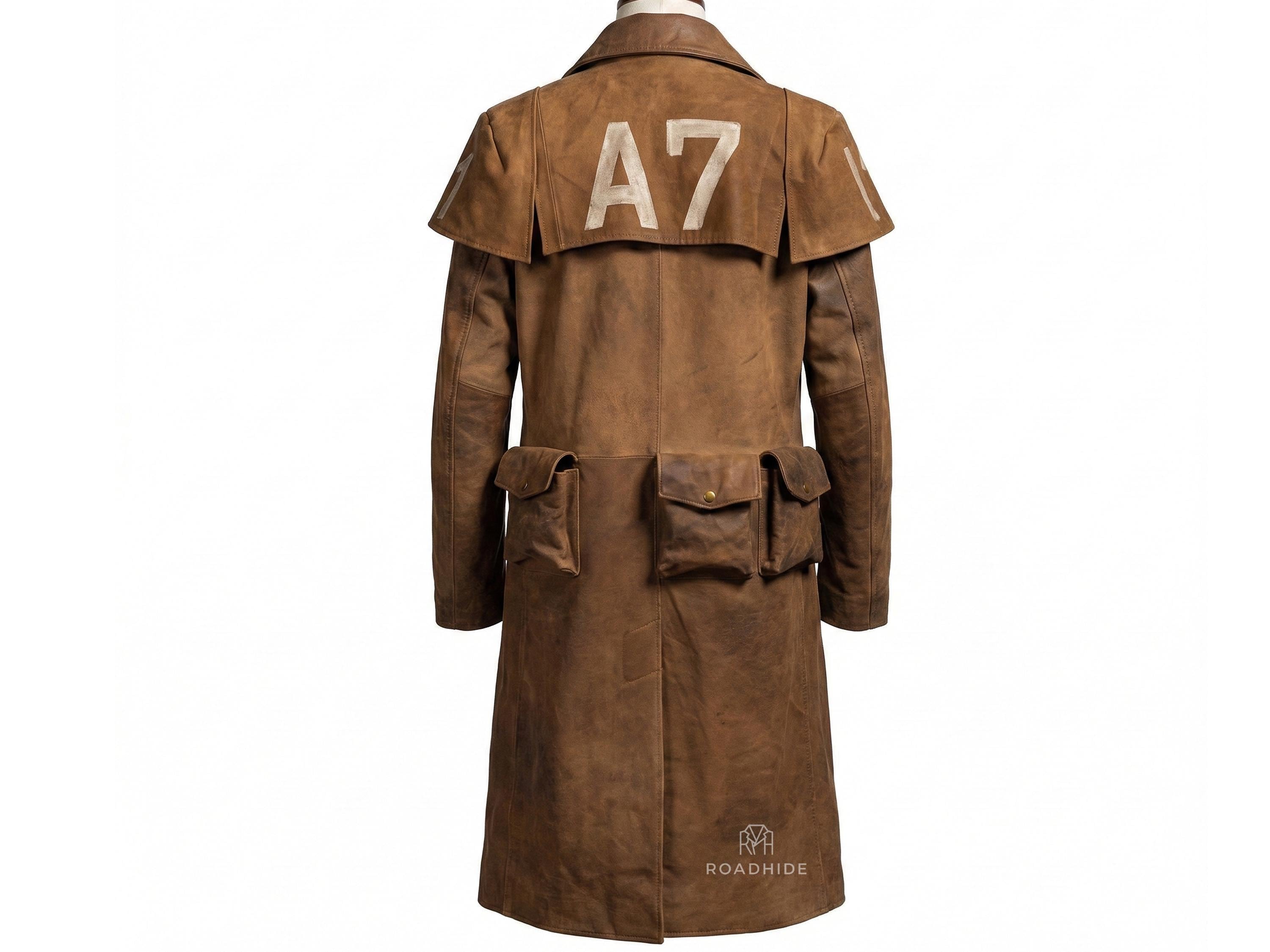 Fallout Veteran NCR Ranger A7 Duster Brown Trench Coat | New Vegas ...