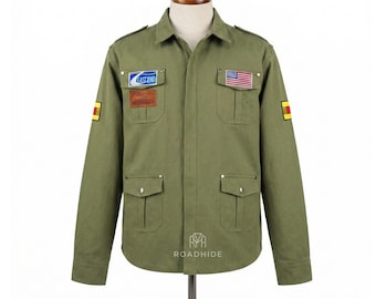 Chaqueta de James Sunderland de Silent Hill 2 / Abrigo de campo M65 de algodón verde para hombre - Disfraz de cosplay