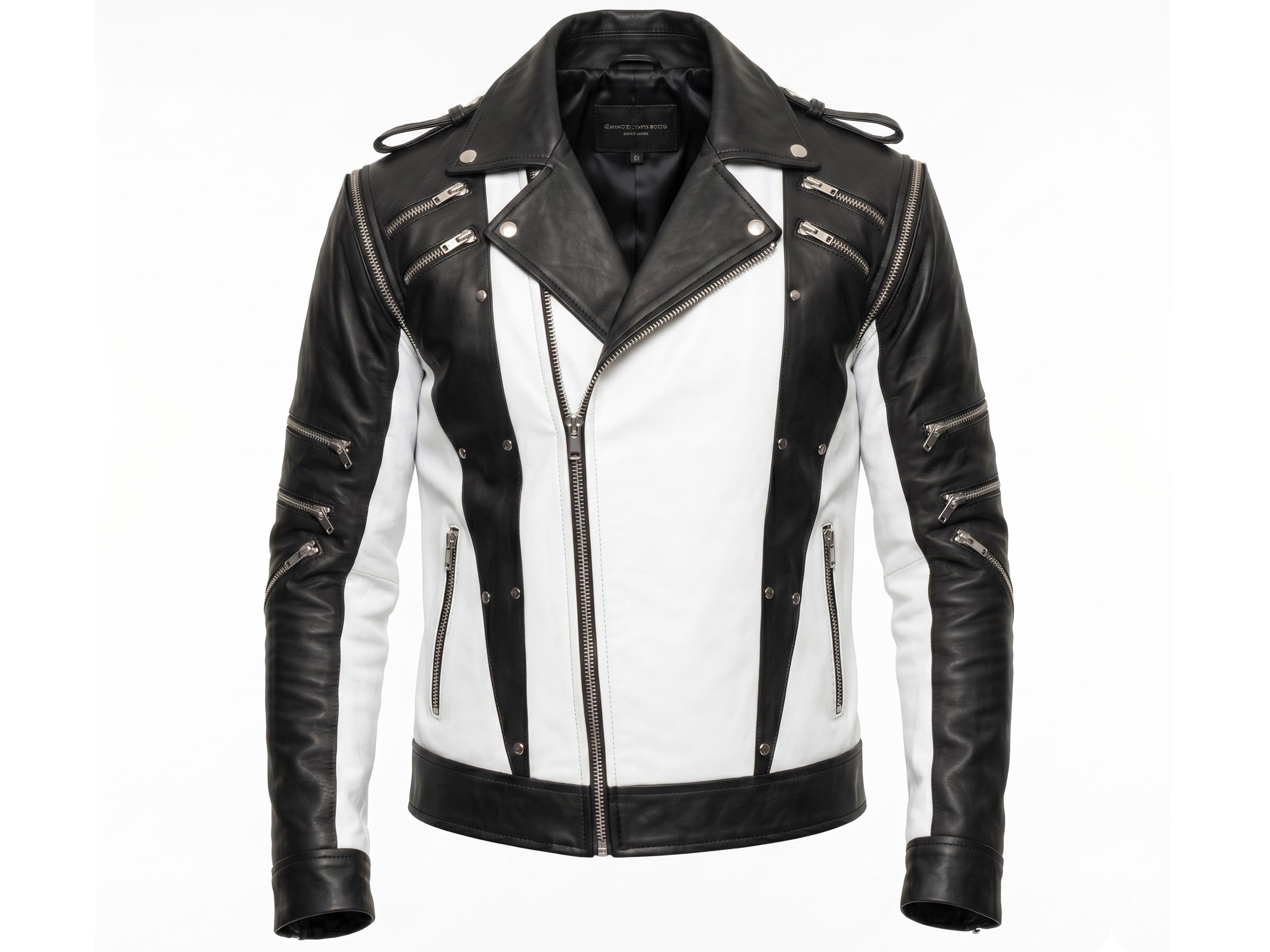80s White Leather Jacket - Etsy
