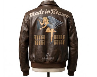Chaqueta bomber de Chris Redfield de Resident Evil / Abrigo de aviador de cuero idéntico al de la película