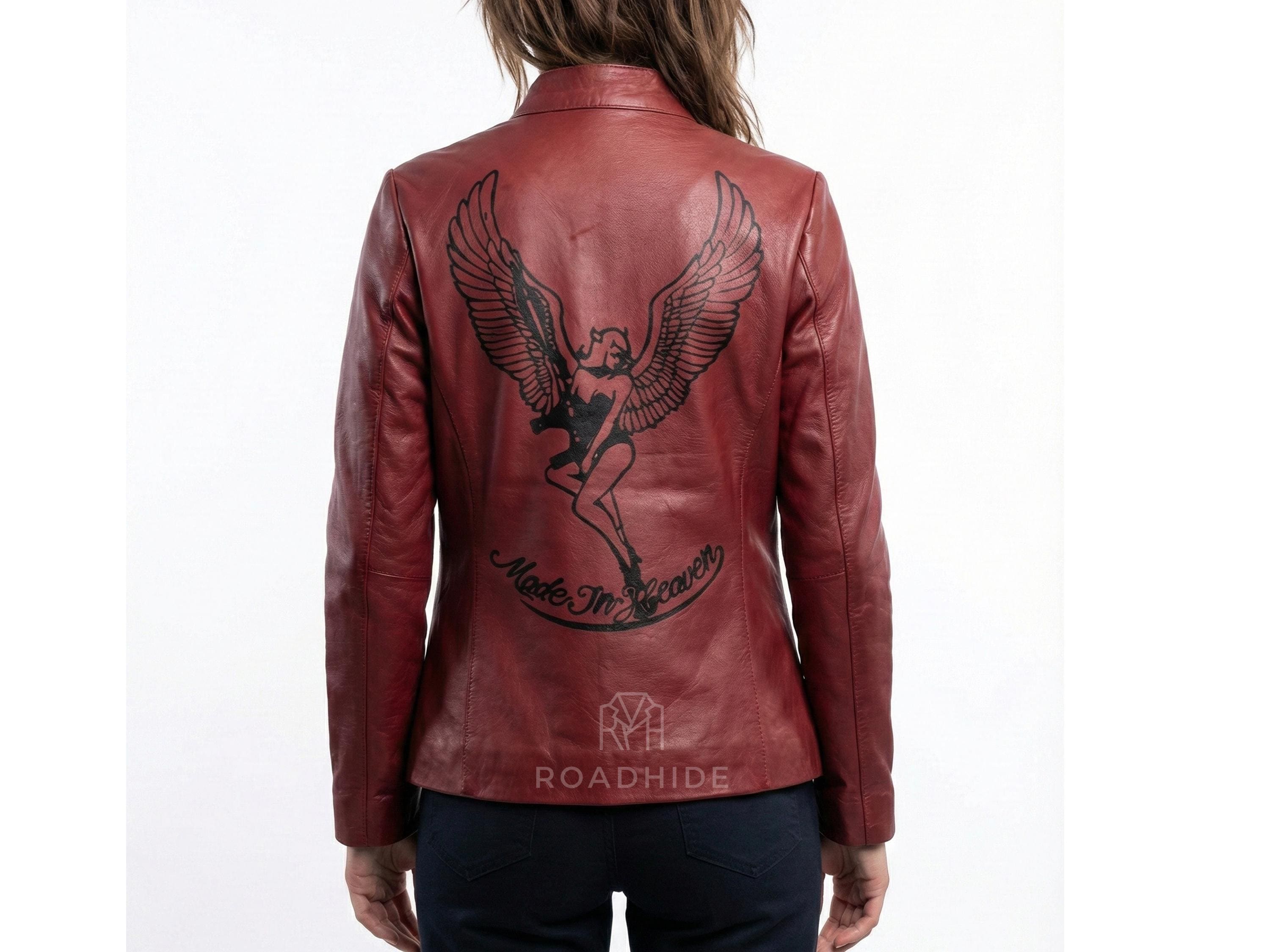 Claire Redfield Inspired Red Leather Jacket | Resident Evil 2