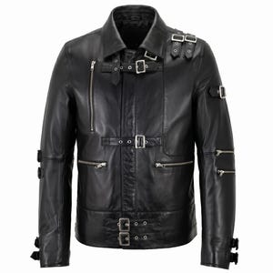 Michael Jackson Bad Black Leather Jacket | 80s Retro King Of Pop Cosplay Costume