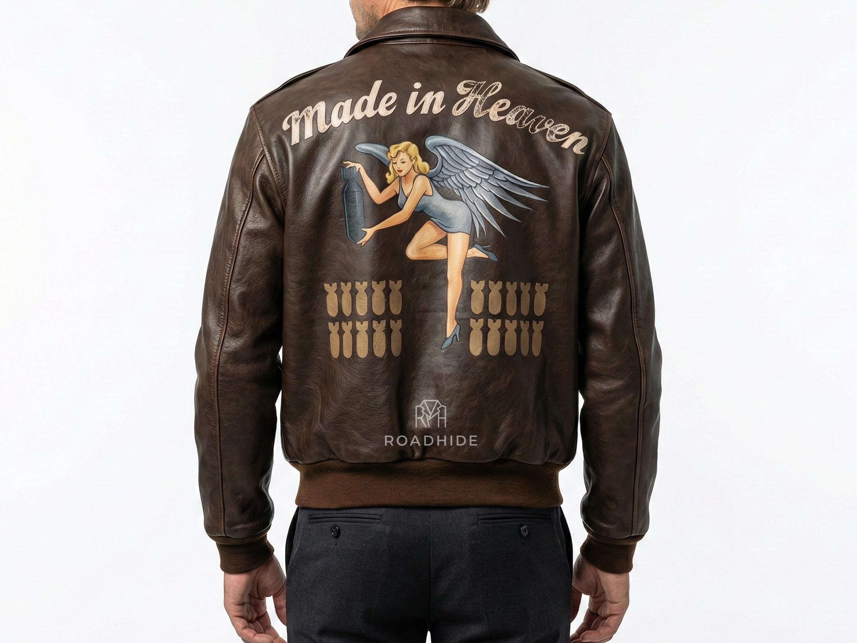 ジャケット・アウター archive heaven and earth leather jacket Chris Redfield Resident Evil Bomber Jacket | Screen Accurate