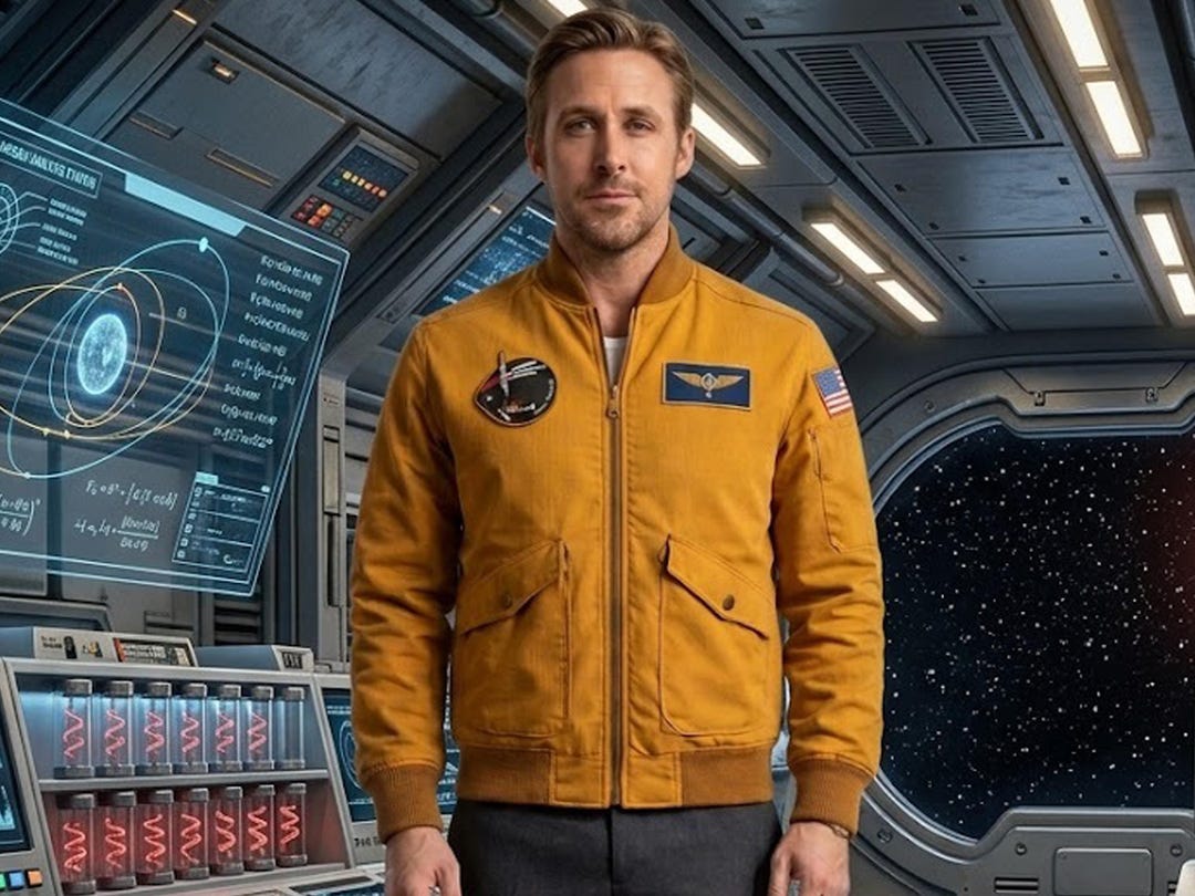 Project Hail Mary Ryan Gosling Yellow Bomber Jacket | Ryland Grace