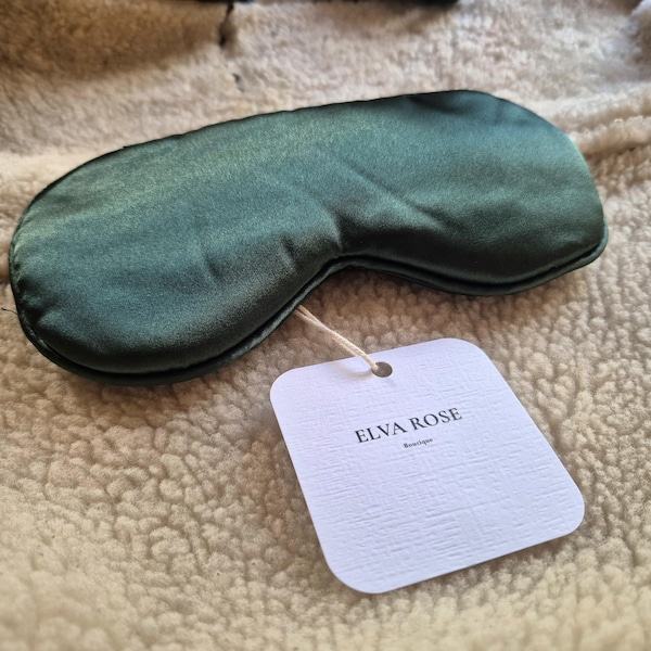 Soft Silk Eye Mask | 22 Momme Mulberry Luxurious Gift | Natural (Gentle on Skin)
