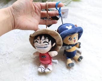 Plushy - One Piece Plush Keychain Toy Tony Chopper Luffy Pendant