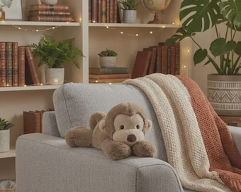 Jellycat Smudge Monkey Soft Plush Toy | Medium 10.2IN, Gift