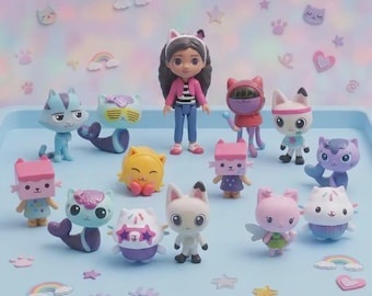 Gabby Dollhouse Figure Toy, 13,10pcs Personalized Mini Action Figures, Kids Toy