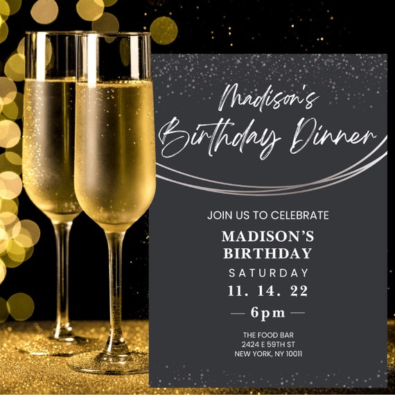 Birthday Evite Do It Yourself We Provide an Invitation - Etsy UK