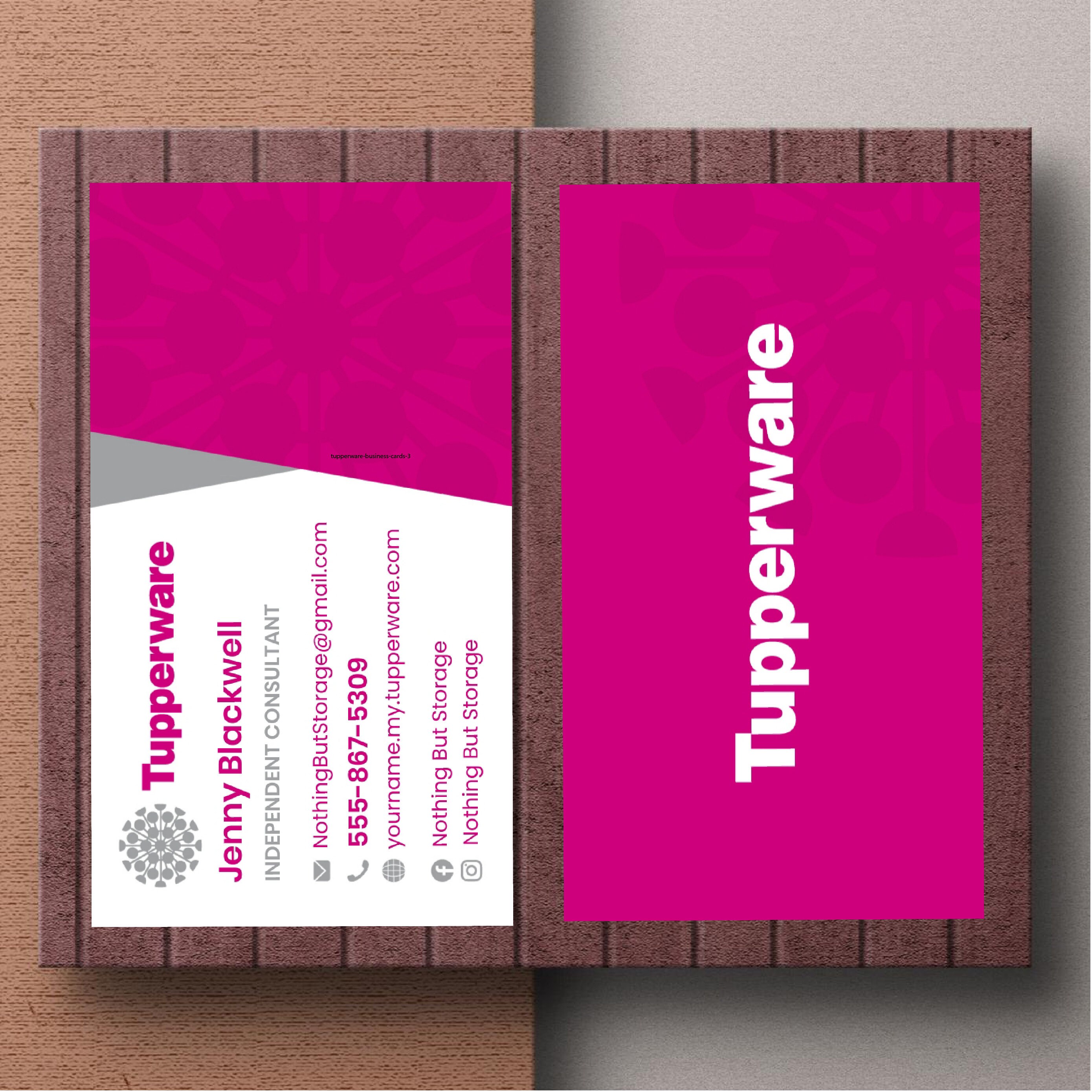 Business Cards Template Tupperware We Provide Business - Etsy