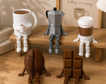 Coffee Bar Decor, Christmas Gift for Coffee Lovers, Coffee Corner Decor, Coffee Decor Figurines, Coffee Accessories