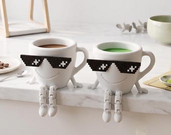 Coffee Lover Gift, Matcha Lover Gift, Coffee Decor, Coffee Cup Decor, Matcha Cup Decor, Coffee Bar Figurine,
