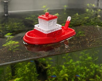 Floating Boat Aquarium Decoration, Floating Fish Tank Decor, Aquarium Surface Ornament