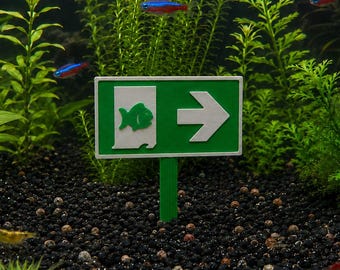 Fish Emergency Exit Aquarium Decor, Fish Tank Decor, Aquarium Decoration, Fish Tank Ornament