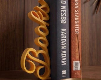 Book Lovers Gift, Books Bookend, Reading Decor, Bookshelf Decor, Book Display Shelf, Gift for Book Lovers, Decorative Bookend