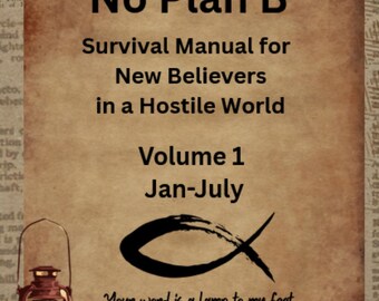 No Plan B Christian Devotional - Journal d'étude biblique de 6 mois | Encouragement quotidien des Écritures | PDF imprimable