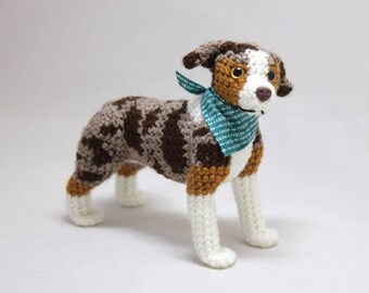 australian shepherd stuffed animal red merle