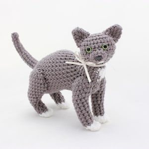 Grey Tuxedo Cat Doll