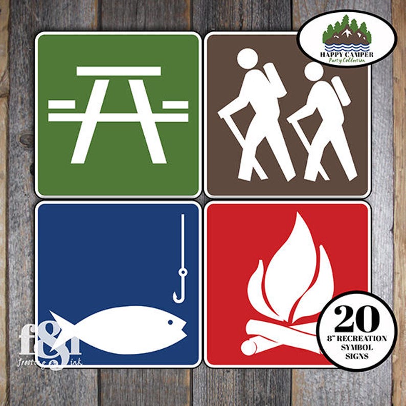 Camping Signs Printable