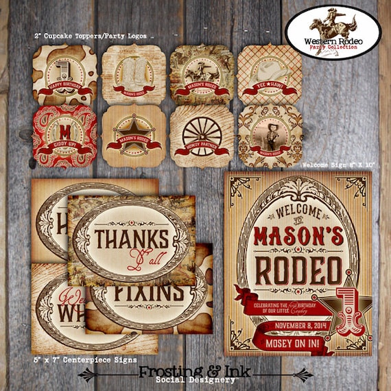 Cowboy Party Cowboy Party Decorations Cowboy Birthday Etsy