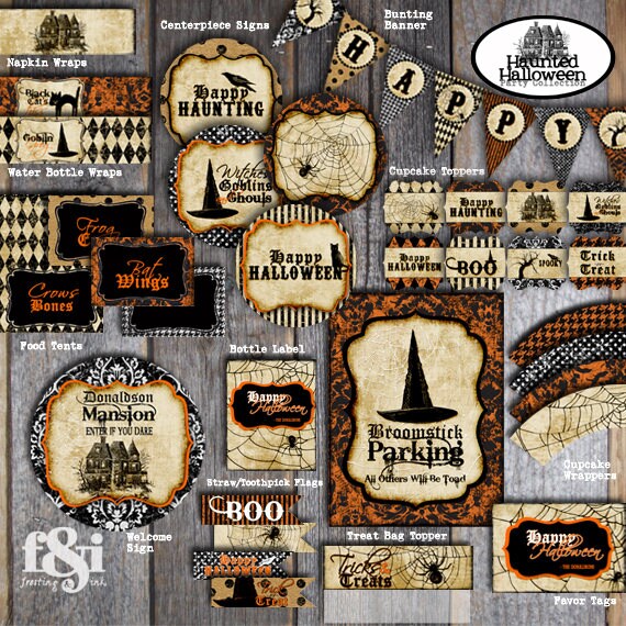 Halloween Party Halloween Party Decorations Haunted Etsy