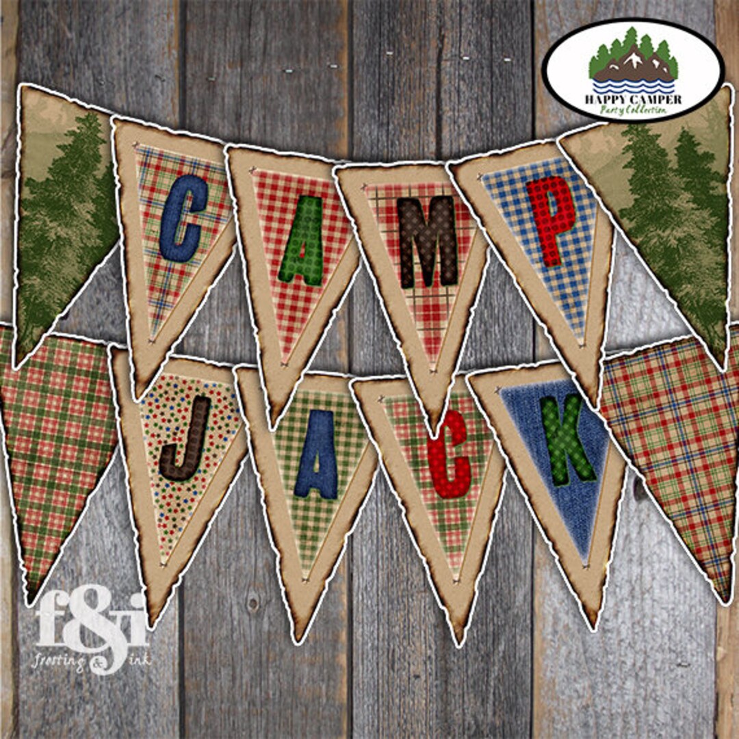 Camping Banner Camping Birthday Banner Camping Party Decorations