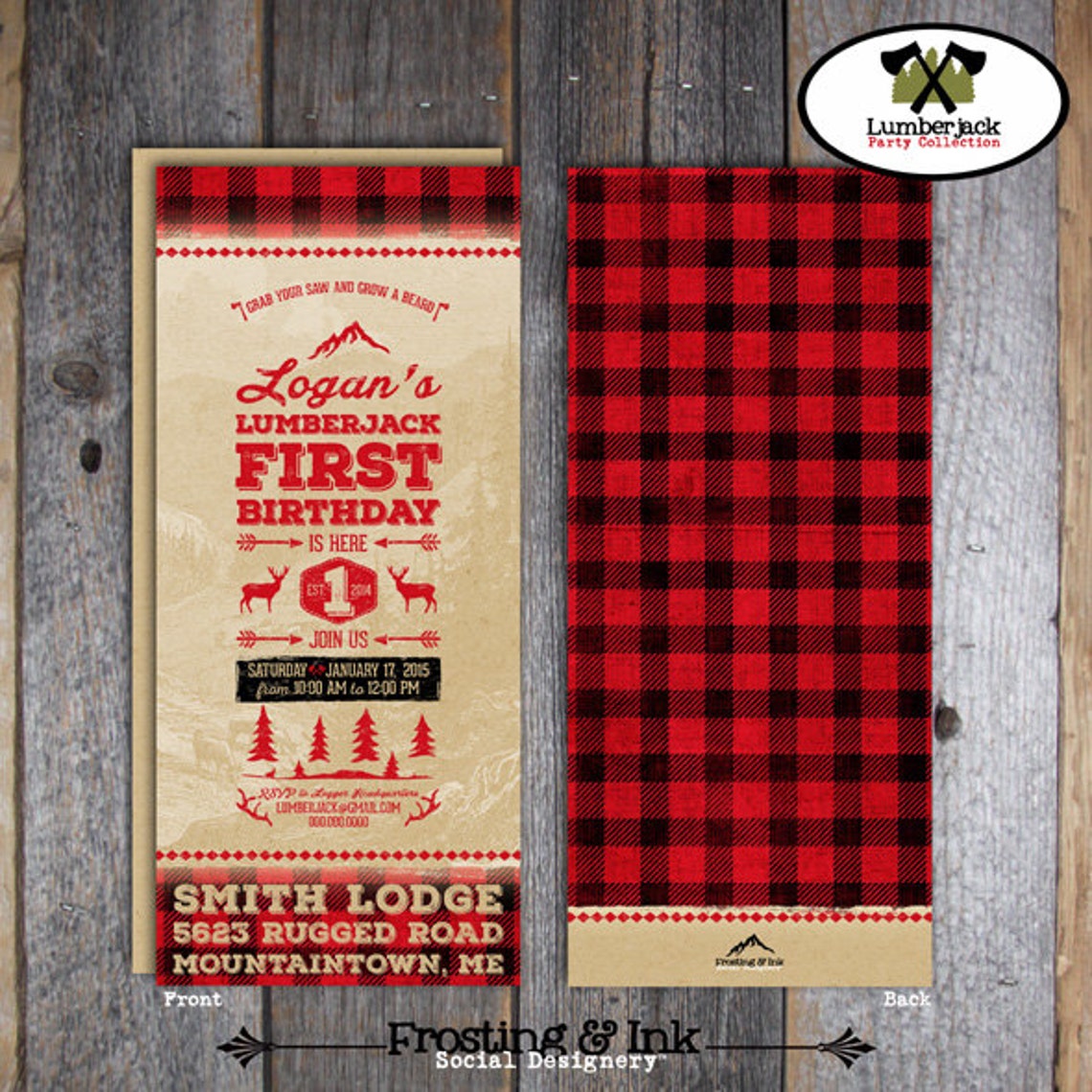 Lumberjack Cupcake Toppers &amp; Wrappers printable camping - Etsy