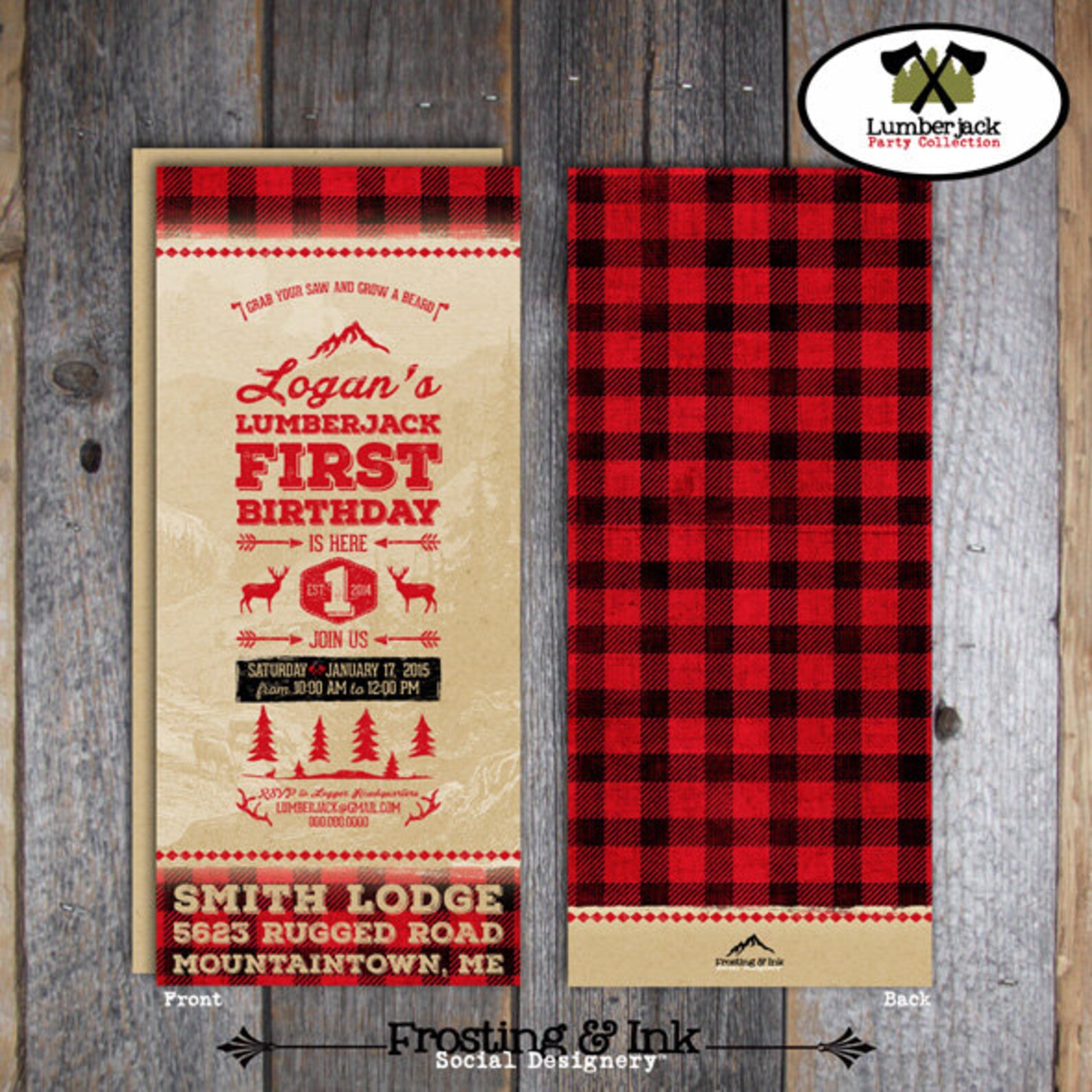 Lumberjack Cupcake Toppers &amp; Wrappers printable camping - Etsy