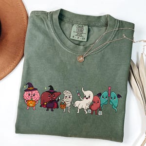 Anatomy Halloween Shirt, Spooky Season Comfort Colors Tee, Cute Happy Nurse Life Halloween Shirt, Nurse Gift, Fall Medical Graphic Tee