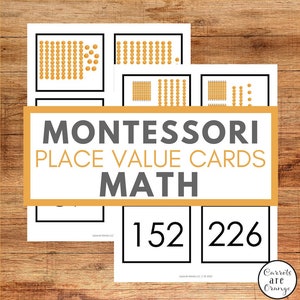 Montessori Math - Place Value Cards