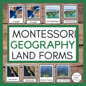 Montessori Land Form Cards