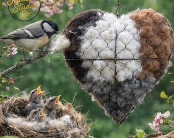 Rustikaler Bauernhaus Vogel Nisten Halter Hängende Garten Wildtier Dekor