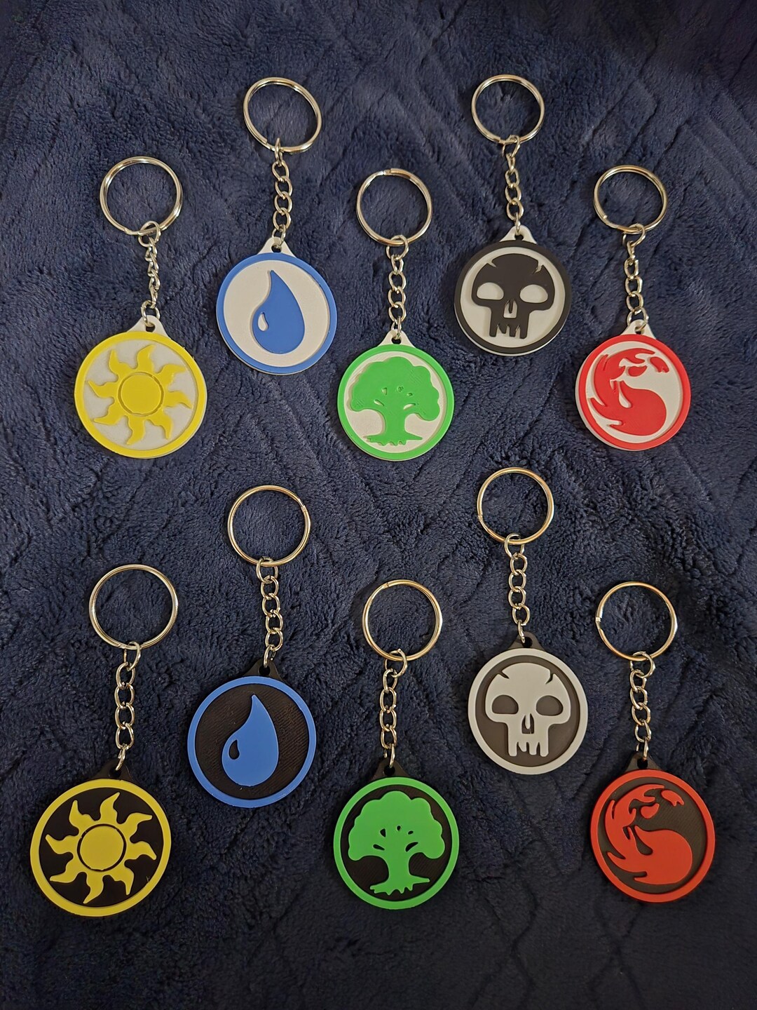 MTG Mana Keychains | 3D Printed | TCG Keychain | MTG Gift - Etsy