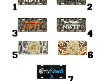 Camouflage Jagdlizenzschild, NWTF Türkei Jäger-Auto-Tag, Outdoor Jäger-LKW-Schild, Camouflage Fahrzeug Dekor
